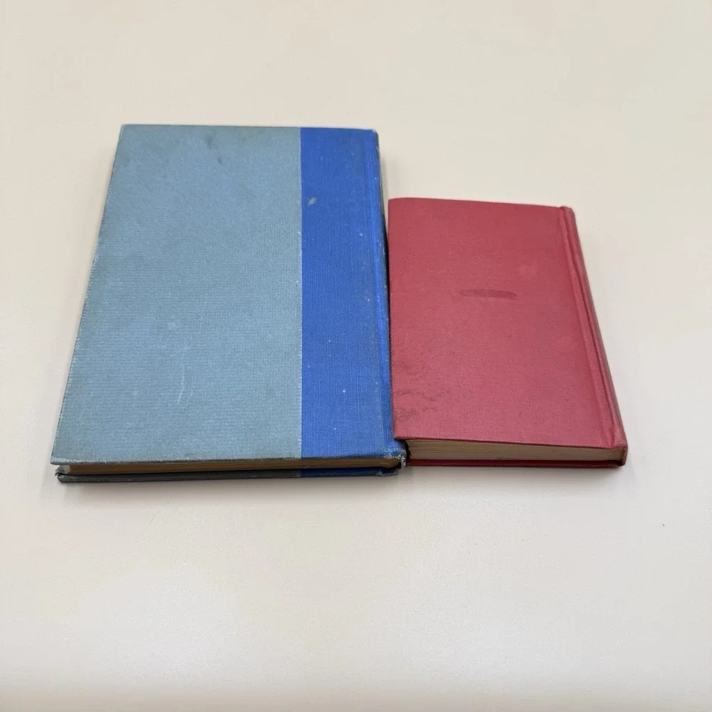 Set of 2 Antique Books Song Opera Music Decorative Hardcover Display Decor VTG